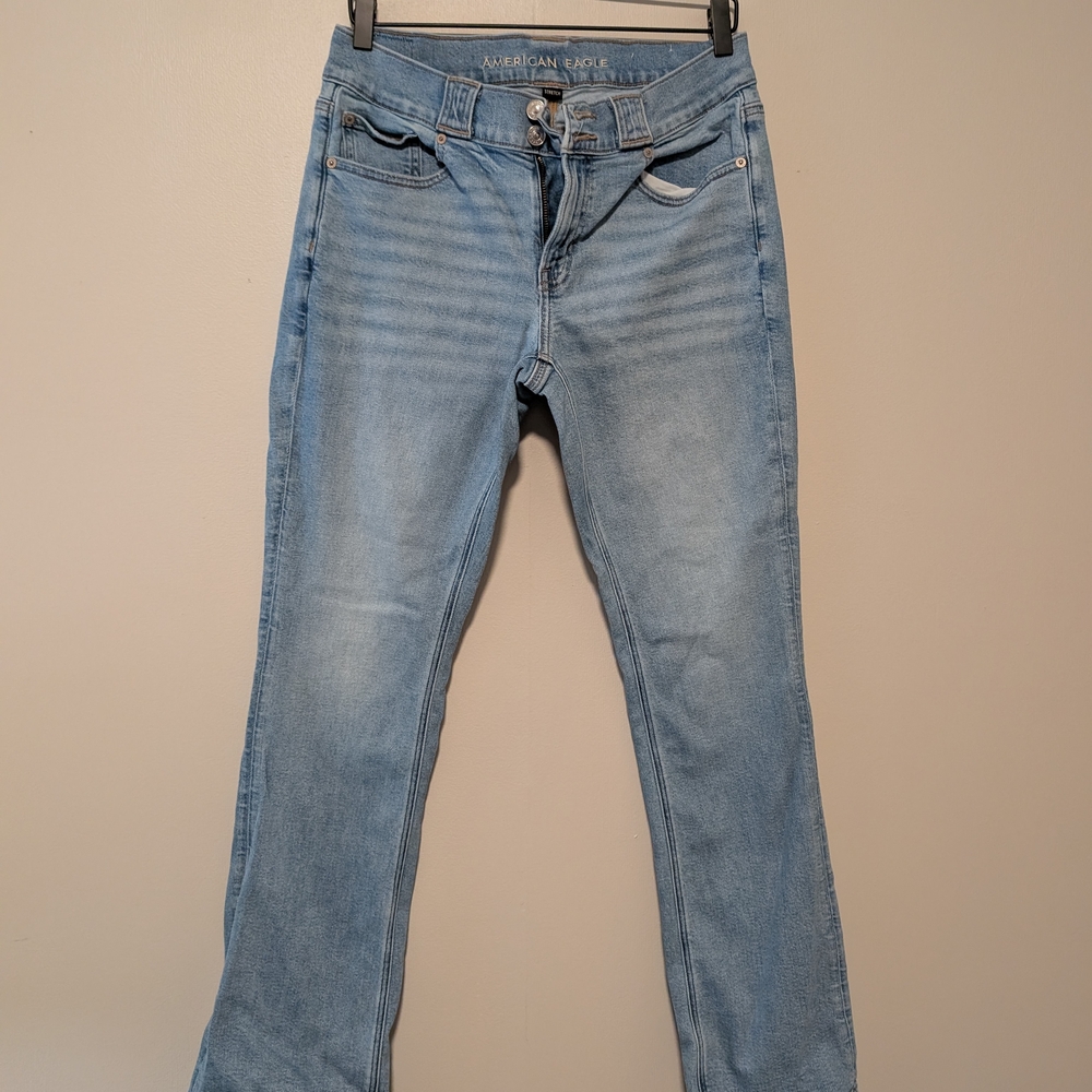 American Eagle Outfitters Blue Skinny Kick Jeans